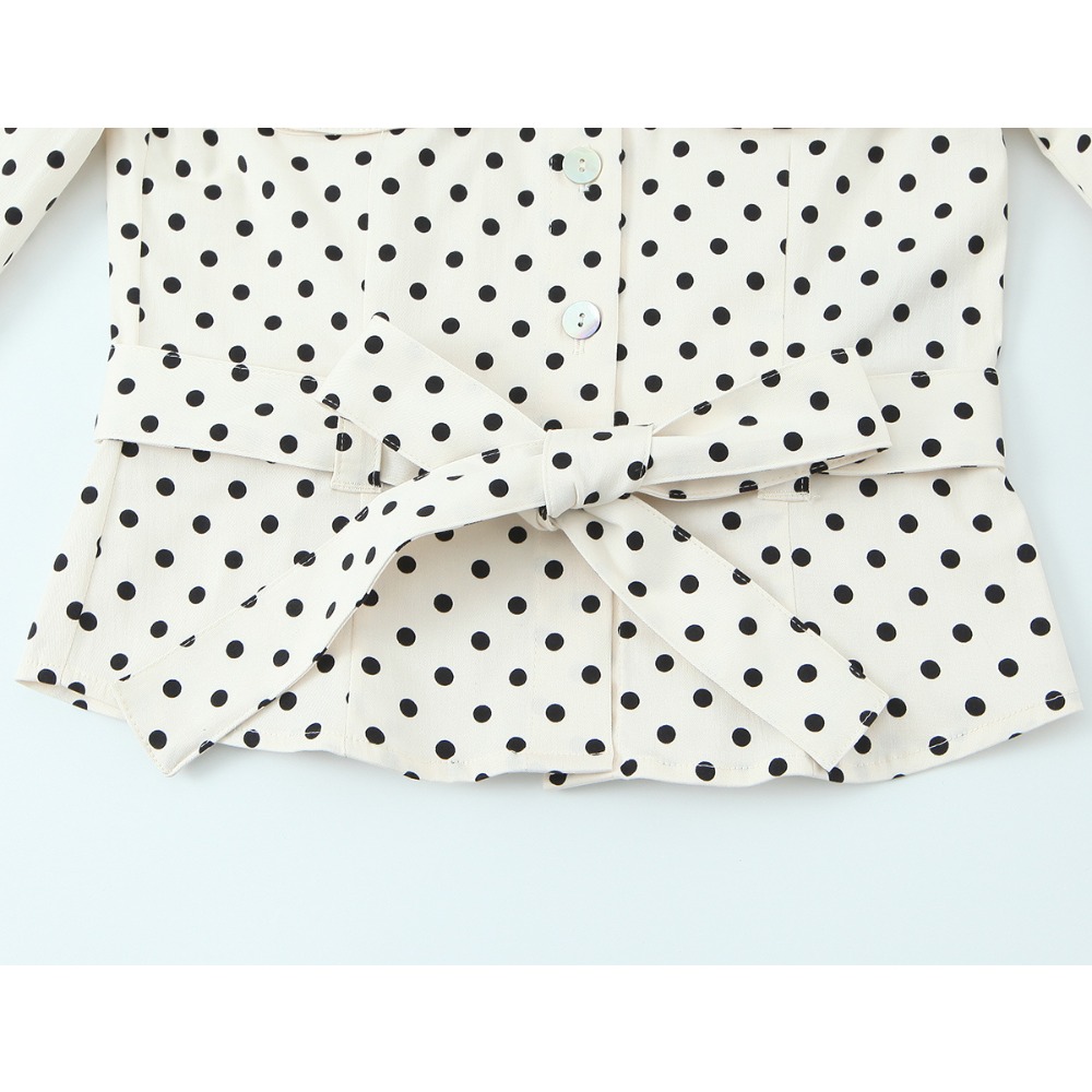 Setelan 2 Potong Motif Polkado - Matcha ulasan dan harga