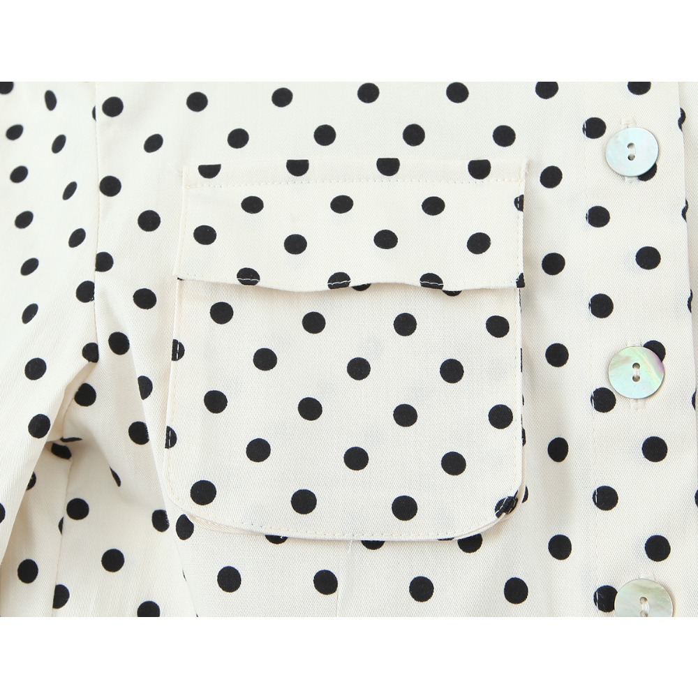 Setelan 2 Potong Motif Polkado - Matcha ulasan dan harga