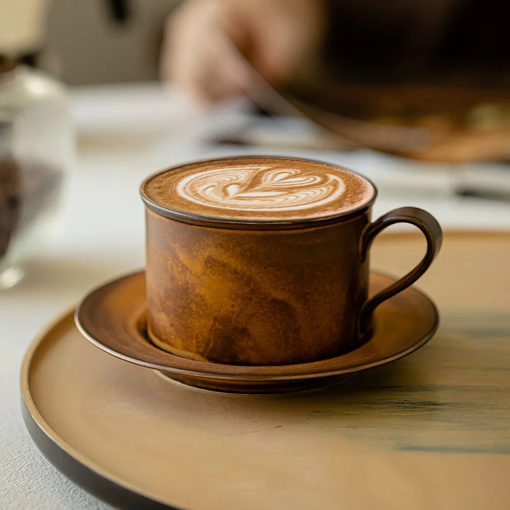Set Cangkir dan Piring Kopi Re - Japanese Pottery ulasan dan harga