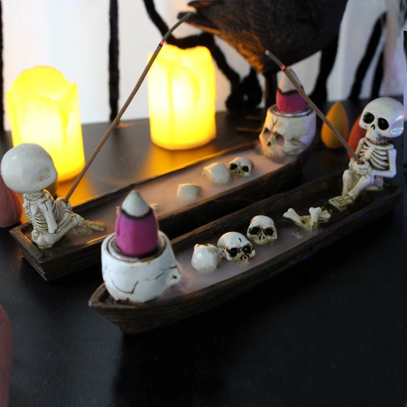 Tempat Dupa Bentuk Tengkorak K - Incense Holder ulasan dan harga
