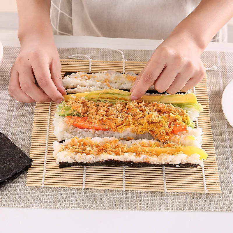 Alas menggulung Sushi bambu al - Sushi Making Kit ulasan dan harga