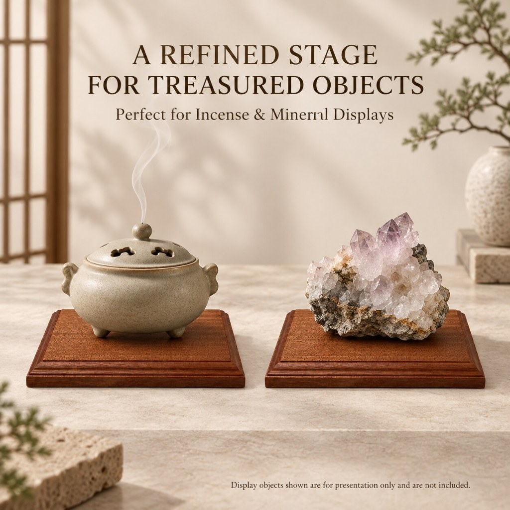 Alas Penyangga dari Kayu Solid - Incense Holder ulasan dan harga
