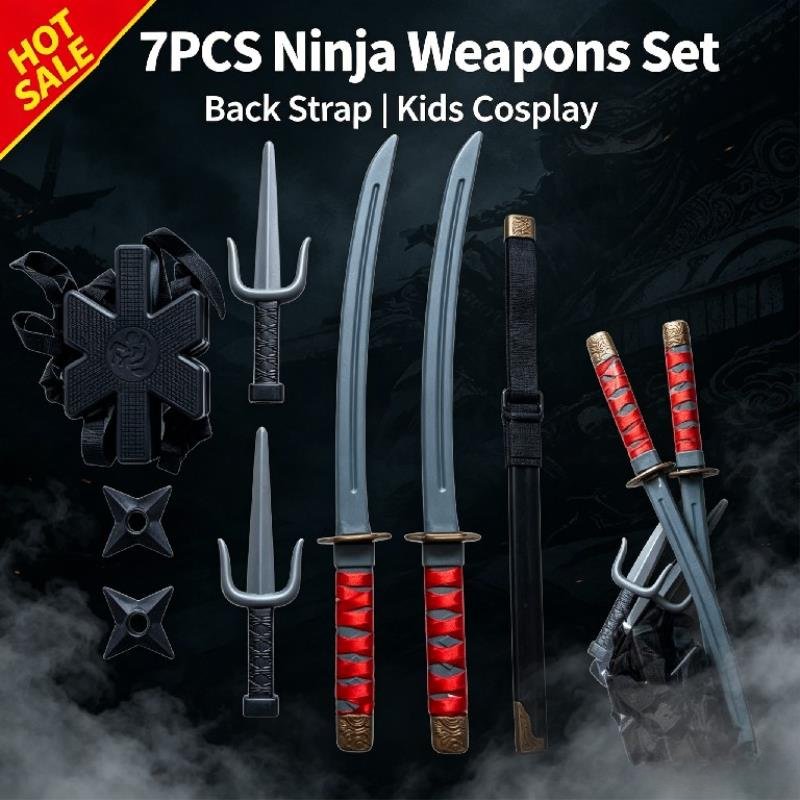 Halloween 1:1 Set Ninja Mainan - Japanese Knife ulasan dan harga