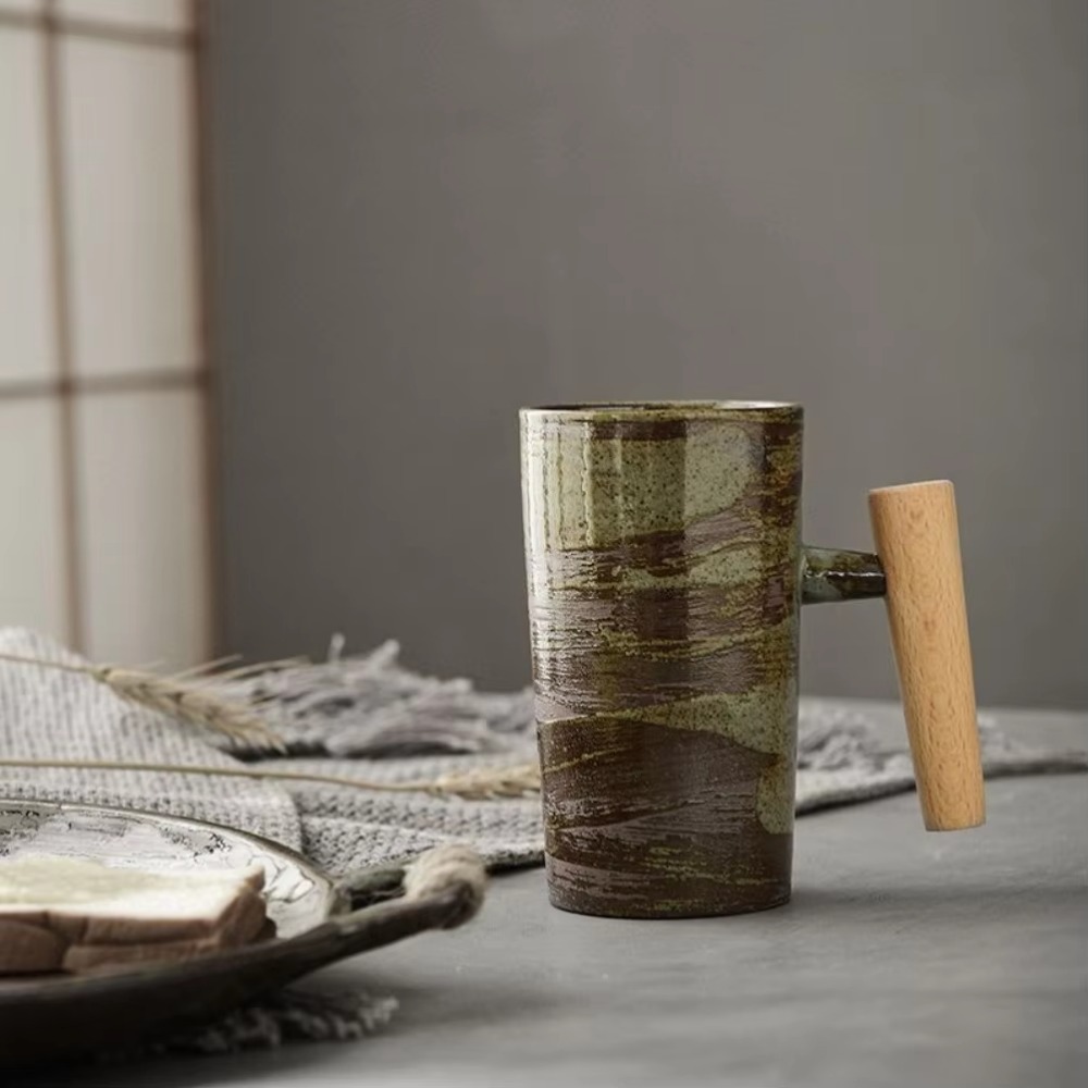 Cangkir Kopi Keramik dengan Ga - Japanese Tea ulasan dan harga