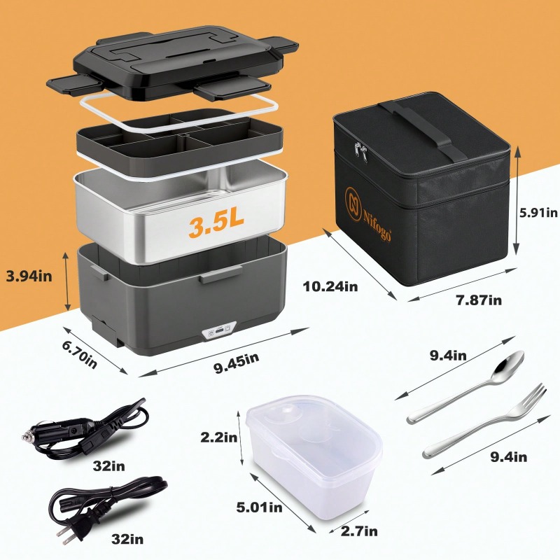 Kotak Makan Listrik Pemanas Ga - Bento Box ulasan dan harga