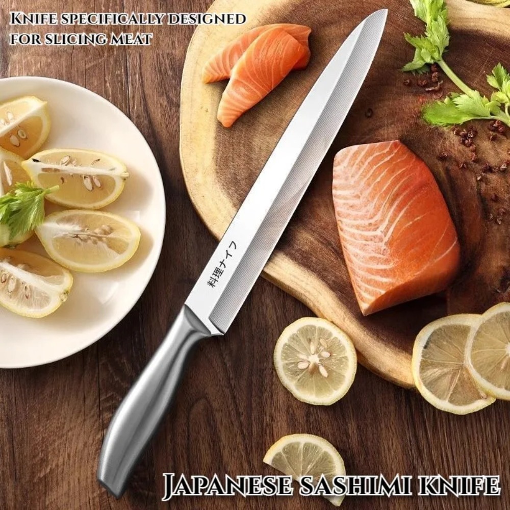 PLYS-Pisau Sashimi Salmon Prof - Japanese Knife ulasan dan harga
